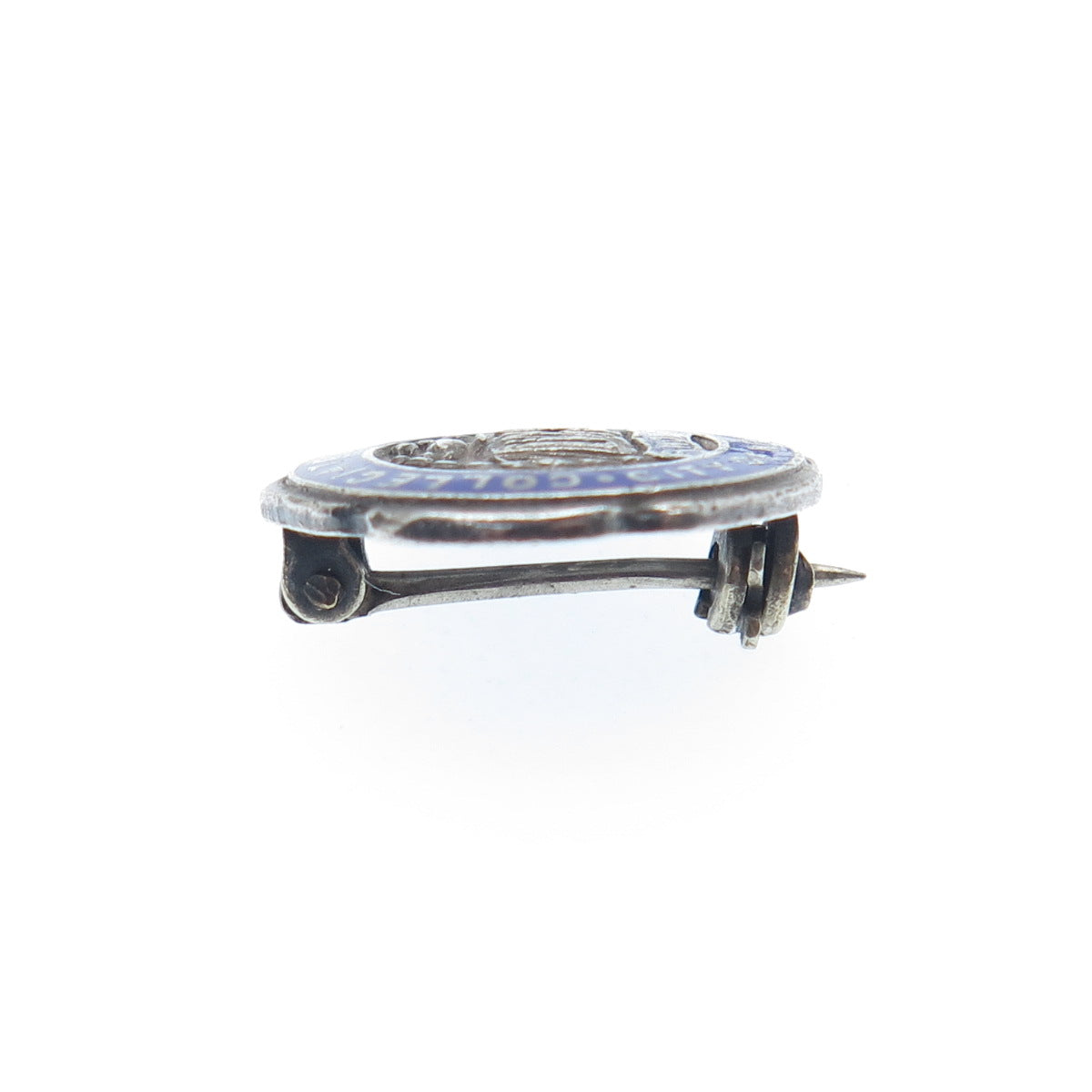 DIEGES & CLUST 925 Sterling Silver Vintage NY Enamel Collegiate School Brooch