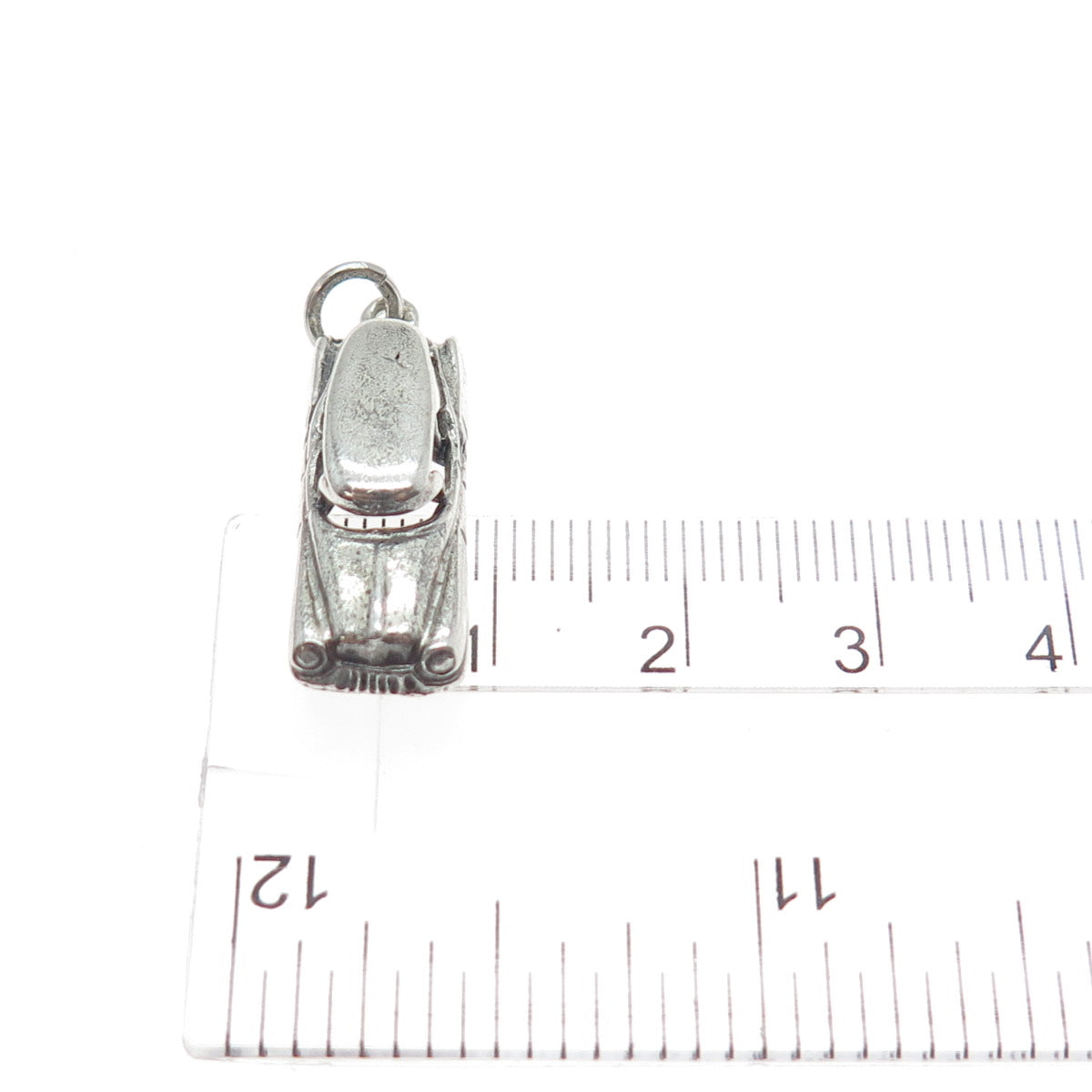 DANECRAFT 925 Sterling Silver Vintage Retro Car Oxidized 3D Charm Pendant