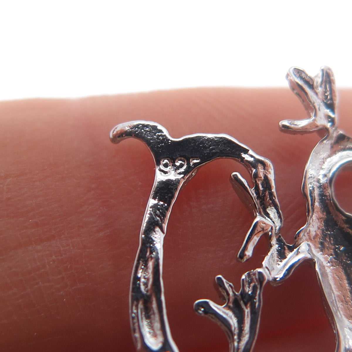 925 Sterling Silver Vintage Royal Dragon Slide Charm Pendant