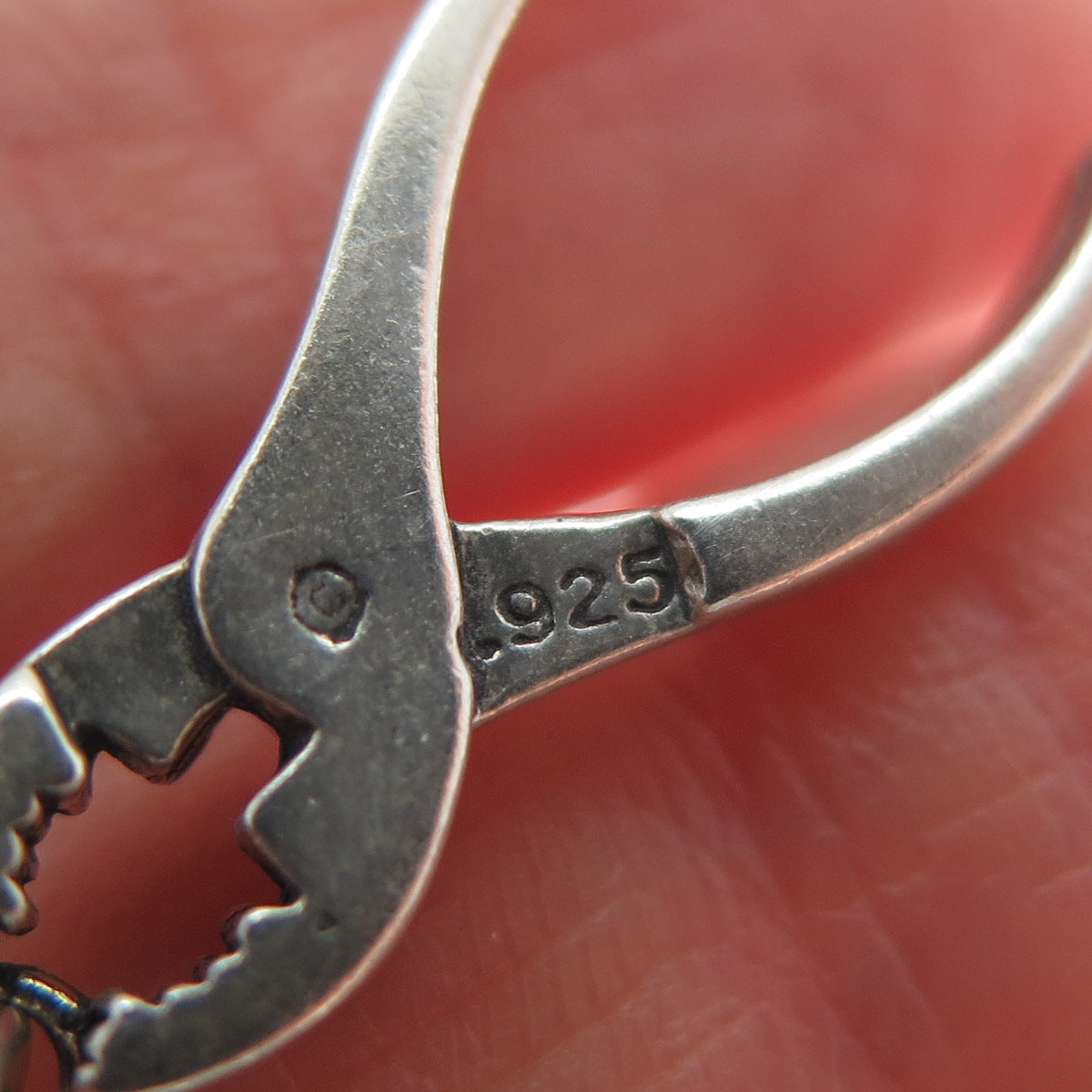 925 Sterling Silver Vintage Pliers Charm Pendant