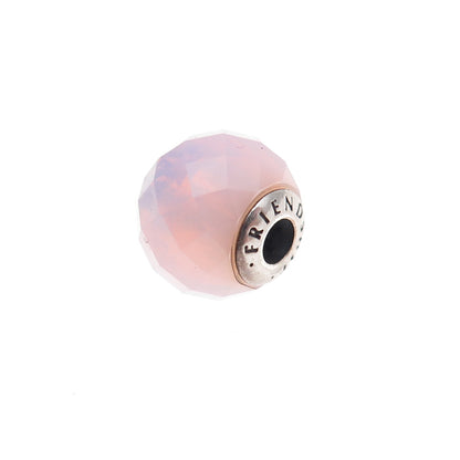 Pandora 925 Sterling Silver Real Opal Essence Friendship Slide Bead Charm
