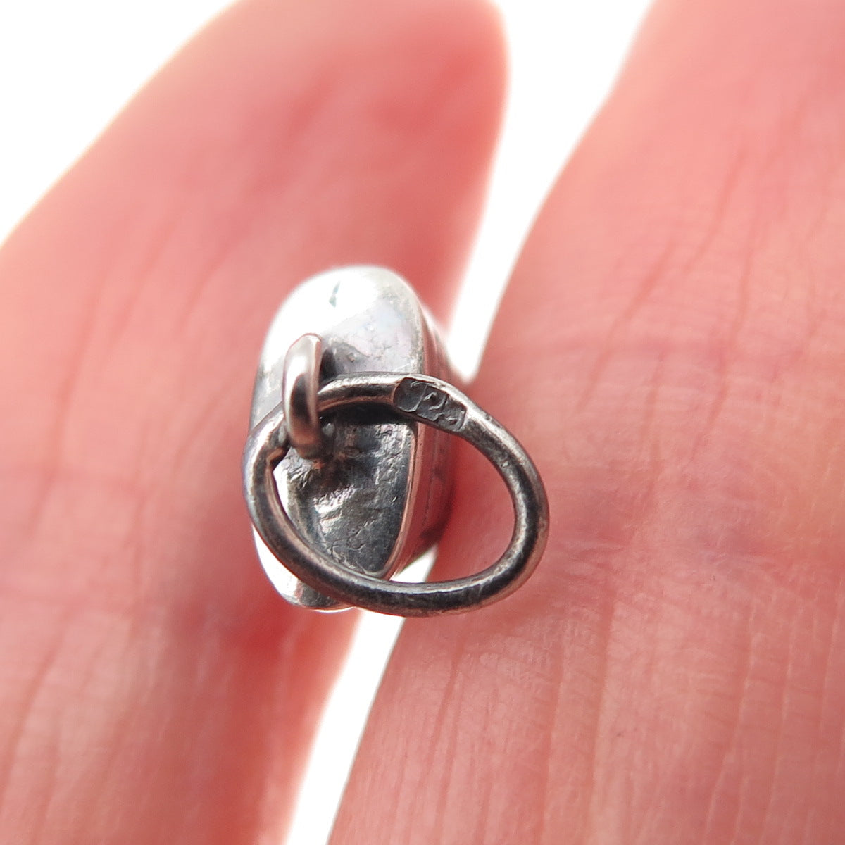 925 Sterling Silver Vintage Egyptian Nefertiti Oxidized Mini Charm Pendant