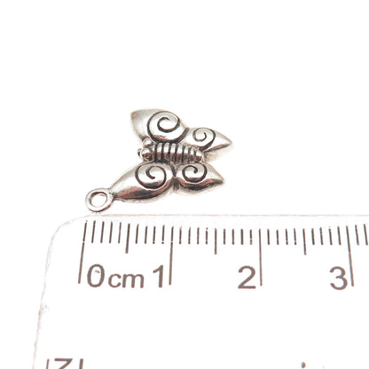 925 Sterling Silver Vintage Butterfly Mini Charm Pendant