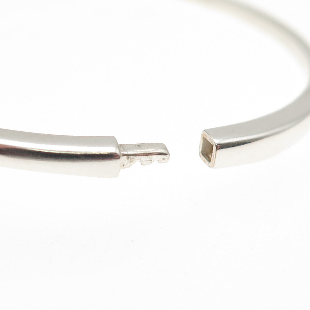 Pandora 925 Sterling Silver Wishbone Bangle Bracelet 6.75"
