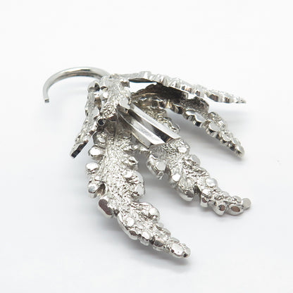 935 Silver Vintage Bunch of Grapes Pin Brooch