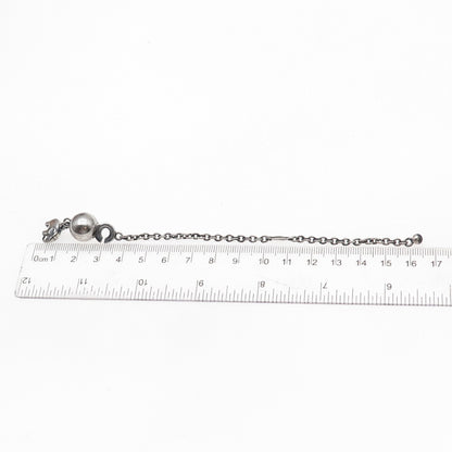 Georg Jensen 925S Sterling Silver Vintage Denmark Elephant Key Fob Chain #46