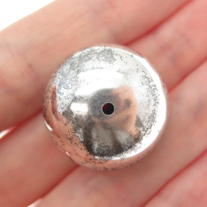 Old Pawn 925 Sterling Silver Vintage Southwestern Navajo Pearl Bead for Necklace