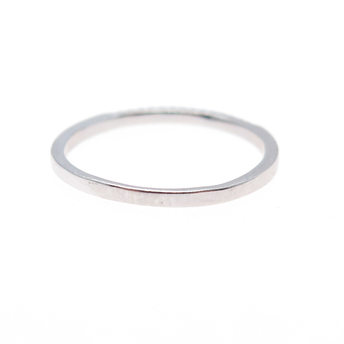 925 Sterling Silver Round-Cut C Z Half Eternity Stackable Band Ring Size 8