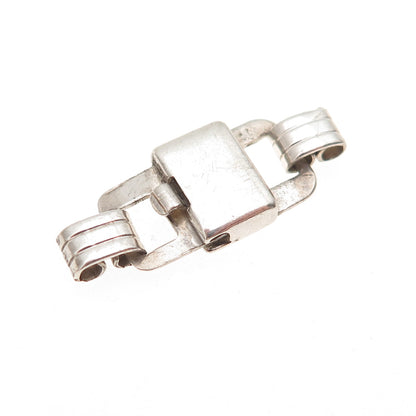 925 Sterling Silver Vintage Bracelet / Necklace Box Lock Clasp