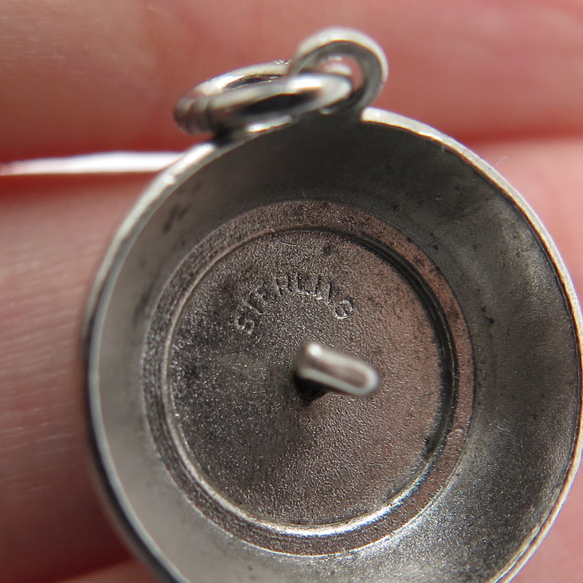 925 Sterling Silver Vintage Happy Birthday To You Cake Minimalist Charm Pendant