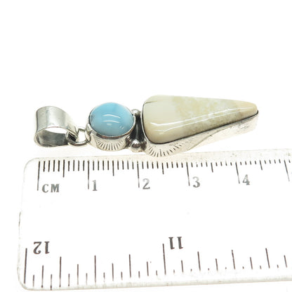 BSD BUNGO STRAY DOGS 925 Sterling Silver Vintage Real Larimar Amulet Pendant
