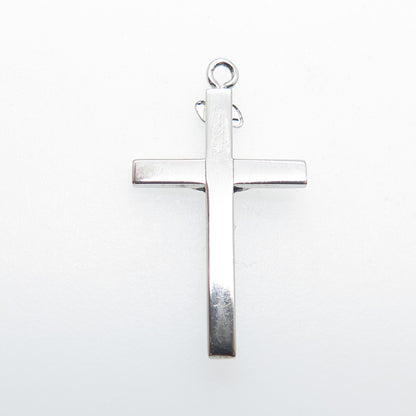 TRU-KAY 925 Sterling Silver Vintage Crucifix Cross Pendant