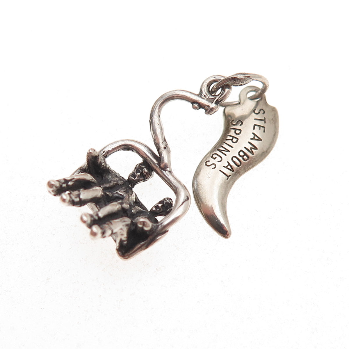 925 Sterling Silver Vintage Steamboat Springs Ski Lift Charm Pendant