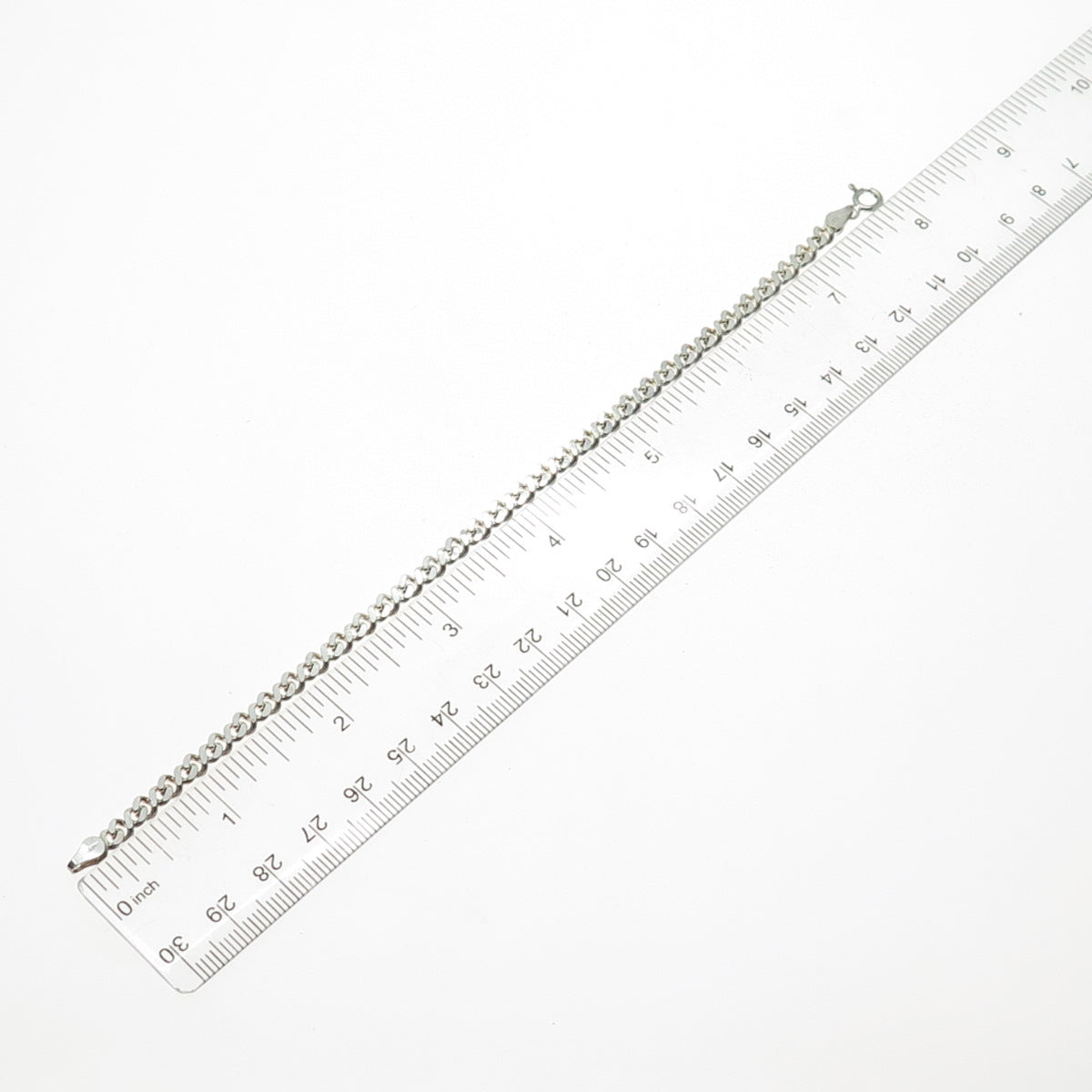 925 Sterling Silver Vintage Italy Infinity Link Bracelet 7.75"