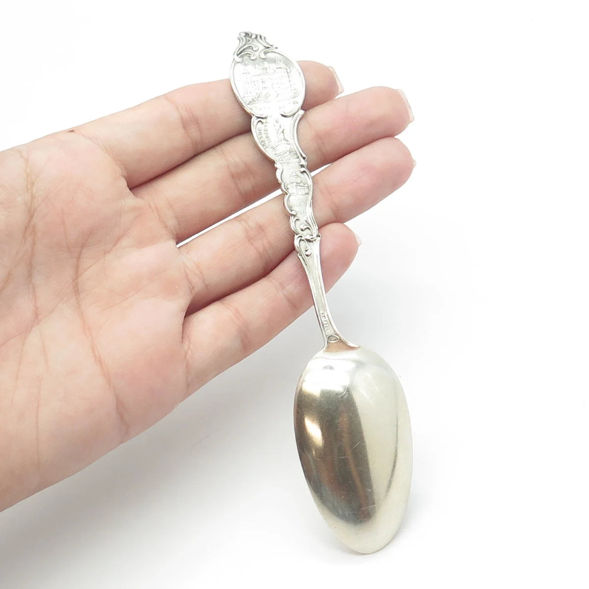 925 Sterling Silver Antique Art Deco George L. Vose NY States & Cities Spoon