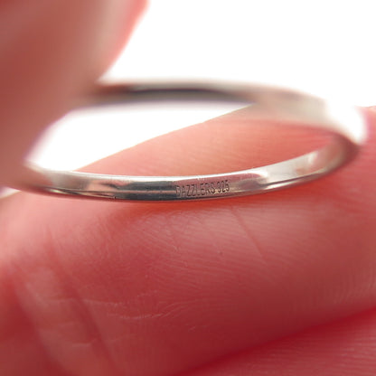 Dazzlers 925 Sterling Silver Real Oval-Cut Blue Topaz Ring Size 6