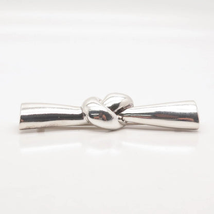 925 Sterling Silver Vintage Krypell Knot Pin Brooch