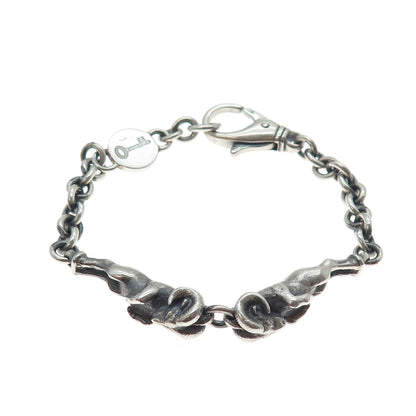 Theo Fennell 925 Sterling Silver Vintage London Aries Zodiac Sign Bracelet 6.5"