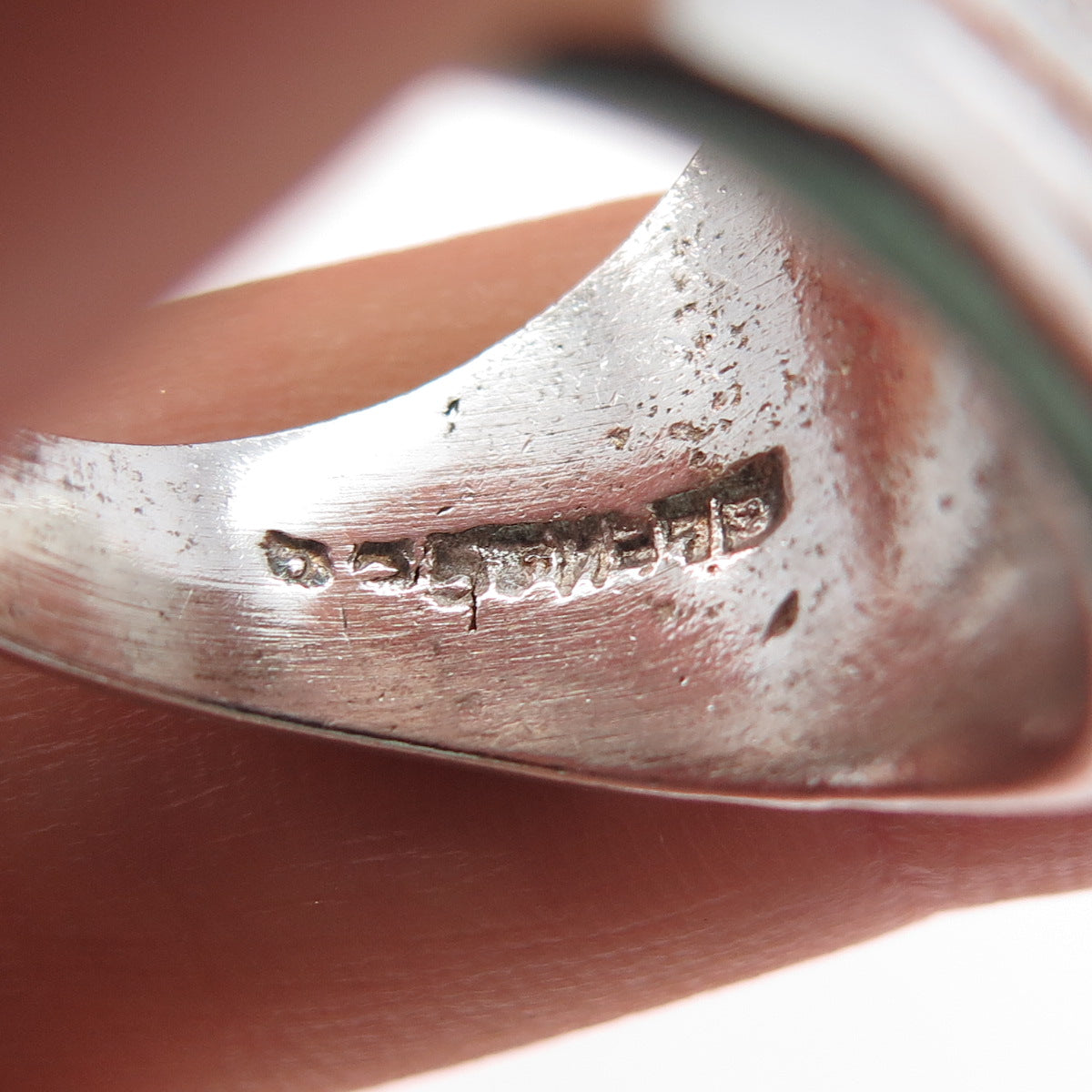 925 Sterling Silver Vintage Mexico Modernist Wavy Dome Ring Size 8.5