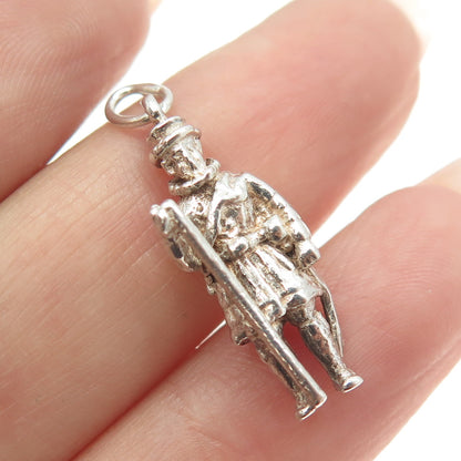 925 Sterling Silver vintage Royal Guard 3D Pendant