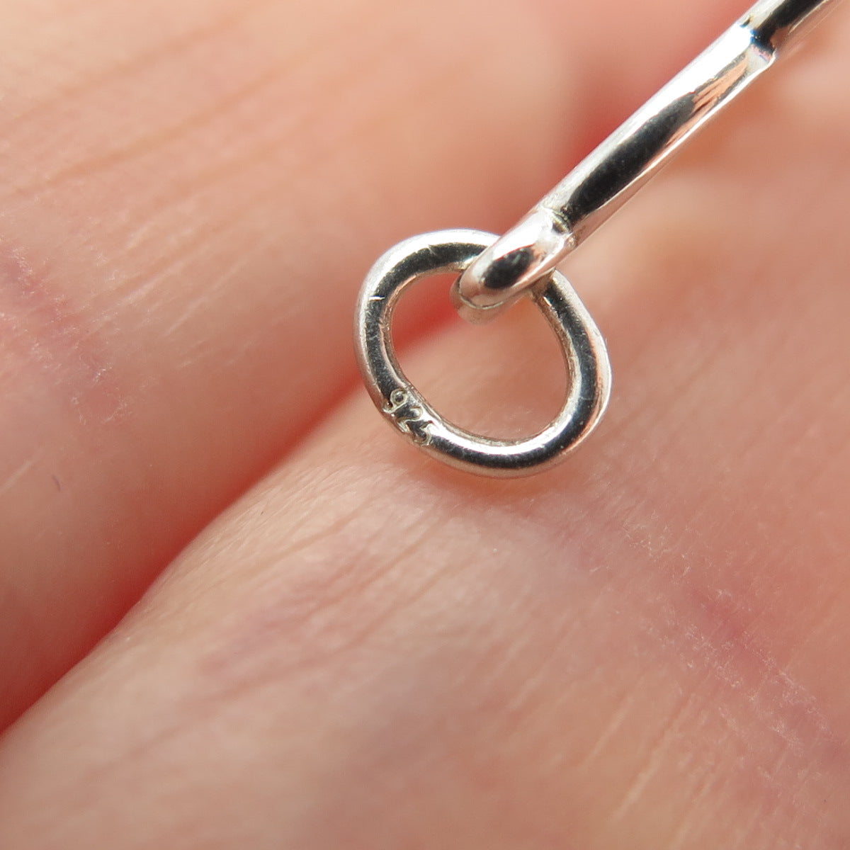 925 Sterling Silver Vintage Clover Letter F Alphabet Minimalist Charm Pendant