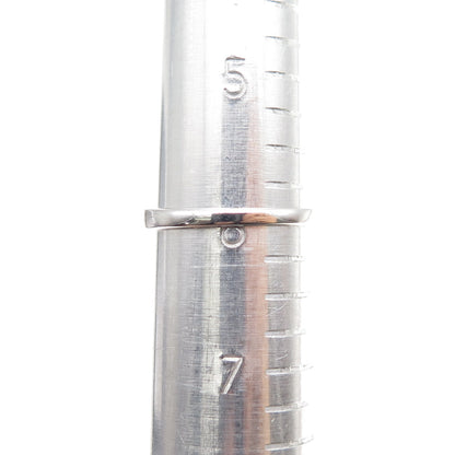 925 Sterling Silver Real Round-Cut Diamond Fleur de Lis Ring Size 6