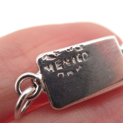 925 Sterling Silver Vintage Mexico Bracelet / Necklace Box Lock Clasp