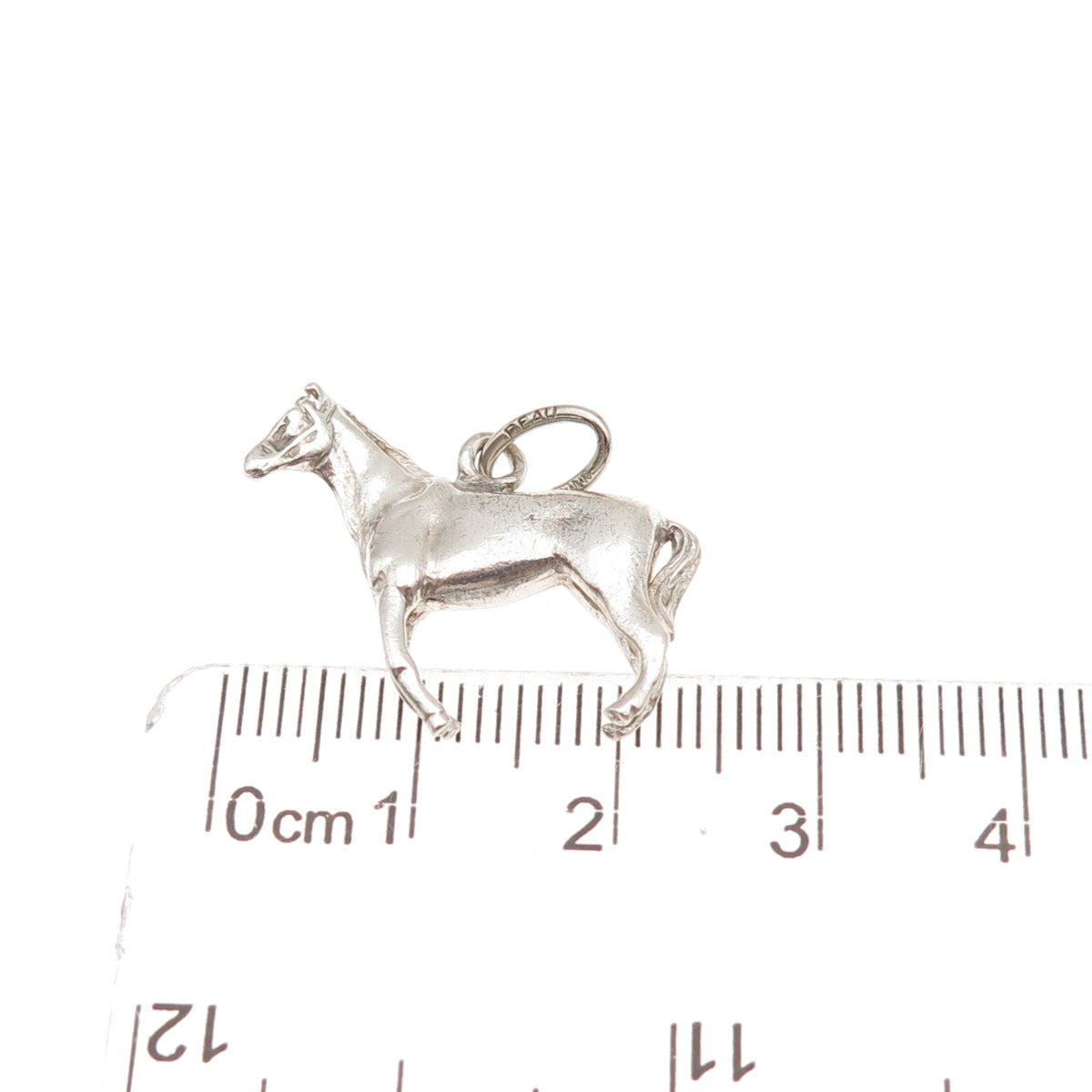 Beau 925 Sterling Silver Vintage Horse Mini Charm Pendant