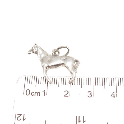 Beau 925 Sterling Silver Vintage Horse Mini Charm Pendant