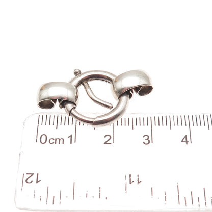 NAPIER 925 Sterling Silver Antique Art Deco Bracelet / Necklace Spring Ring Lock