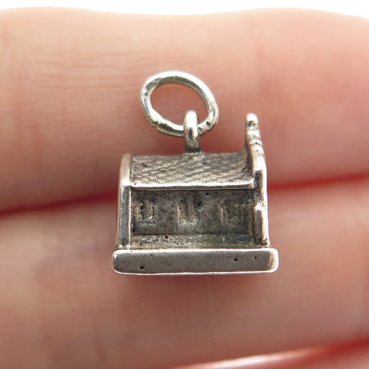 925 Sterling Silver Antique Art Deco "1565 Mission Nombre de Dios" Charm Pendant