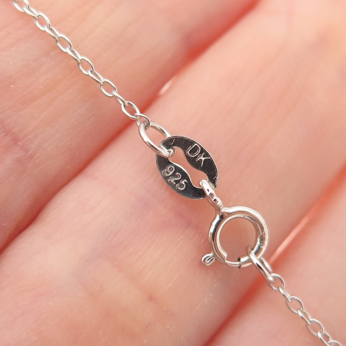 925 Sterling Silver Cable Chain Necklace 18"