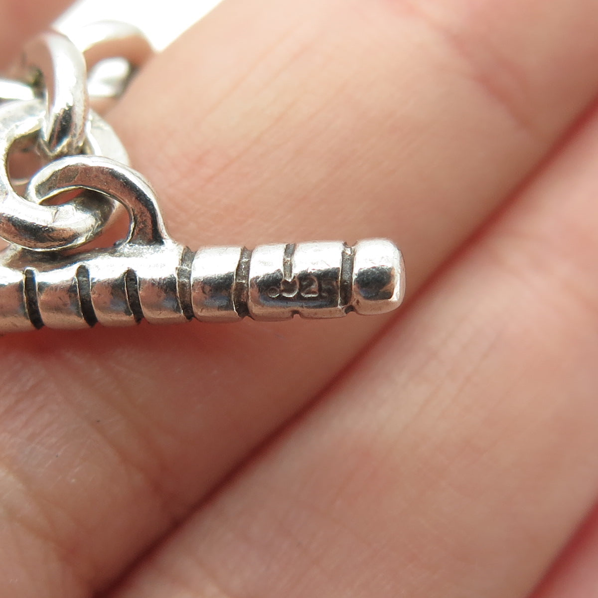 LISA JENKS 925 Sterling Silver Vintage Modenrist Solid 118.1g Bracelet 6.25"