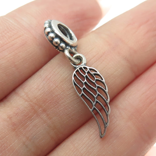 PANDORA 925 Sterling Silver Angel Wing Dangle Charm