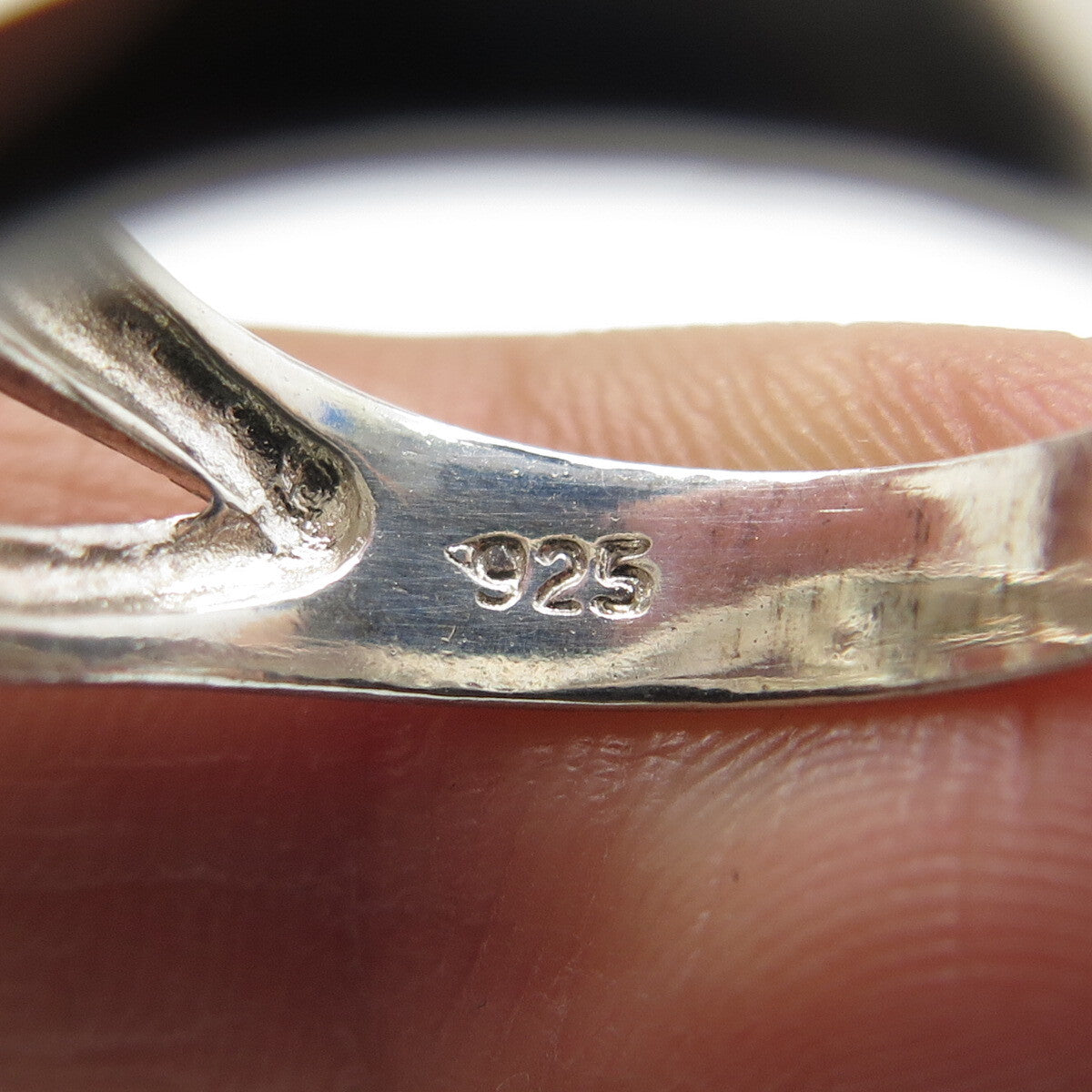 CHAPAL ZENRAY 925 Sterling Silver Vintage Interlocked Ring Size 7.25