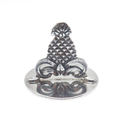 TIFFANY & CO. 925 Sterling Silver Antique Art Deco Pineapple Place Card Holder