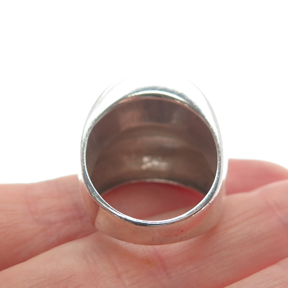 ESPO JOSEPH ESPOSITO 925 Sterling Silver Vintage Modernist Ring Size 7.25