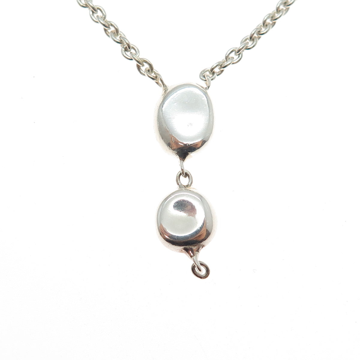 IPPOLITA 925 Sterling Silver Modernist Necklace 24" (missing part of pendant)