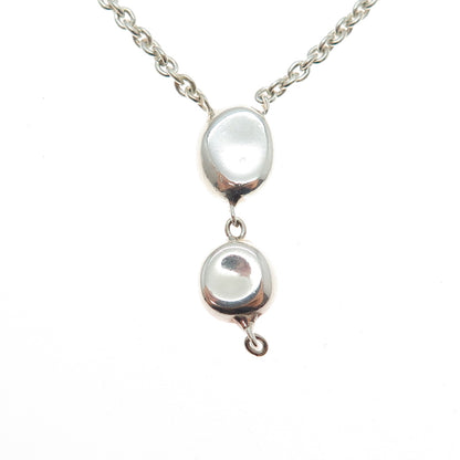 IPPOLITA 925 Sterling Silver Modernist Necklace 24" (missing part of pendant)