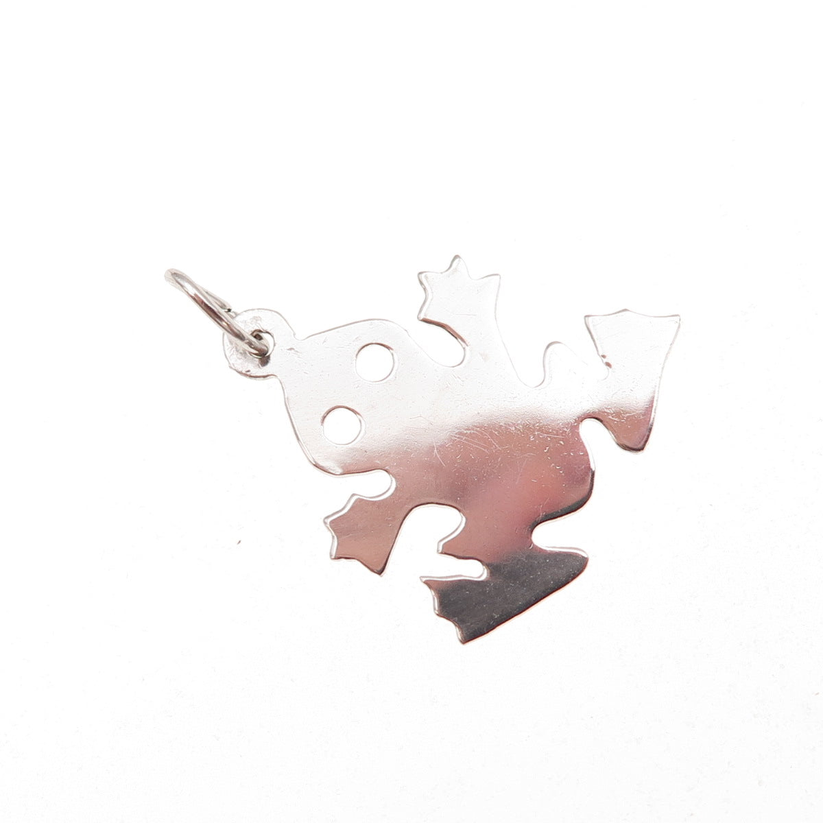Mark Mercy 925 Sterling Silver Vintage Frog Good Luck Charm Pendant