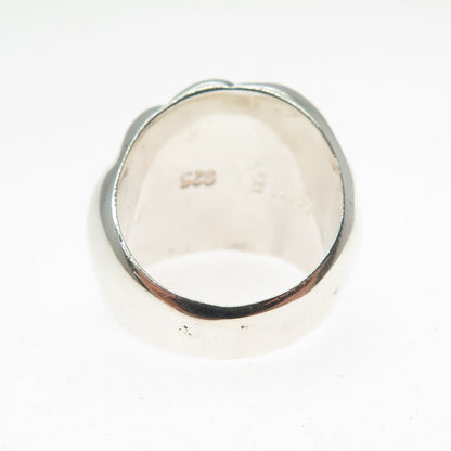 MWS Mark Wasserman Samara Sterling Silver Vintage Modernist Wavy Ring Size 5.75
