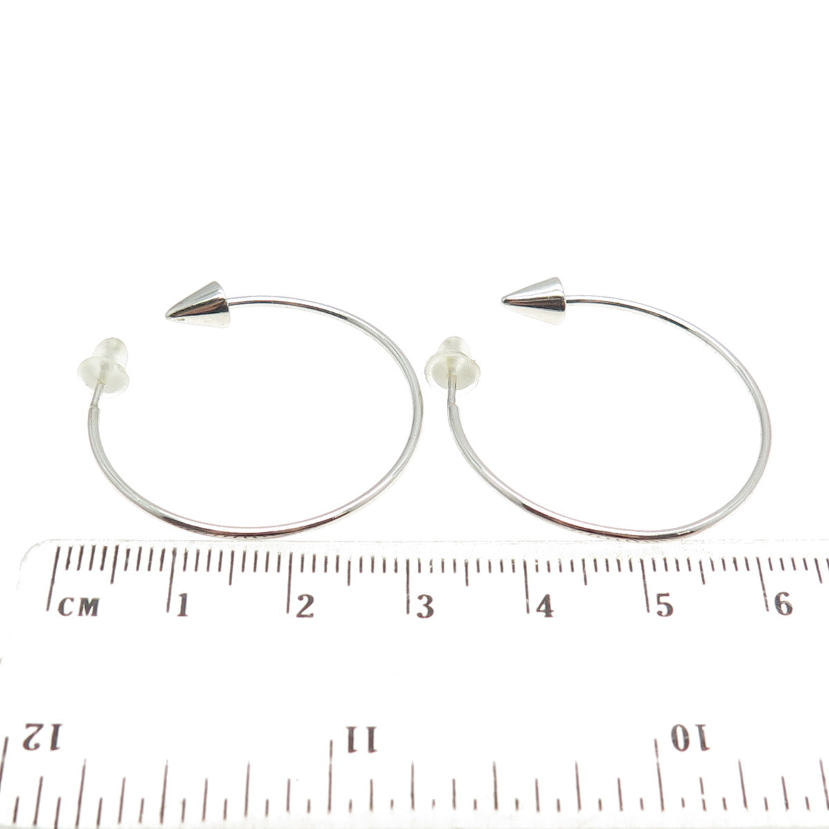 925 Sterling Silver Arrow Hoop Earrings