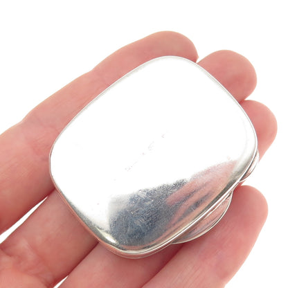 TIFFANY & CO. 925 Sterling Silver Vintage Italy SLL Monogram Pill / Snuff Box