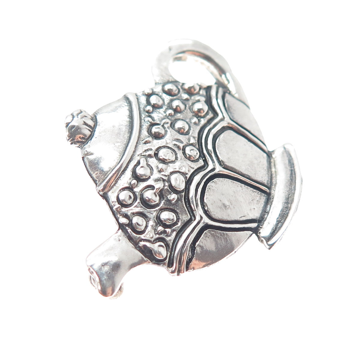 MARY ENGELBREIT 925 Sterling Silver Vintage Teapot Oxidized Pin Brooch