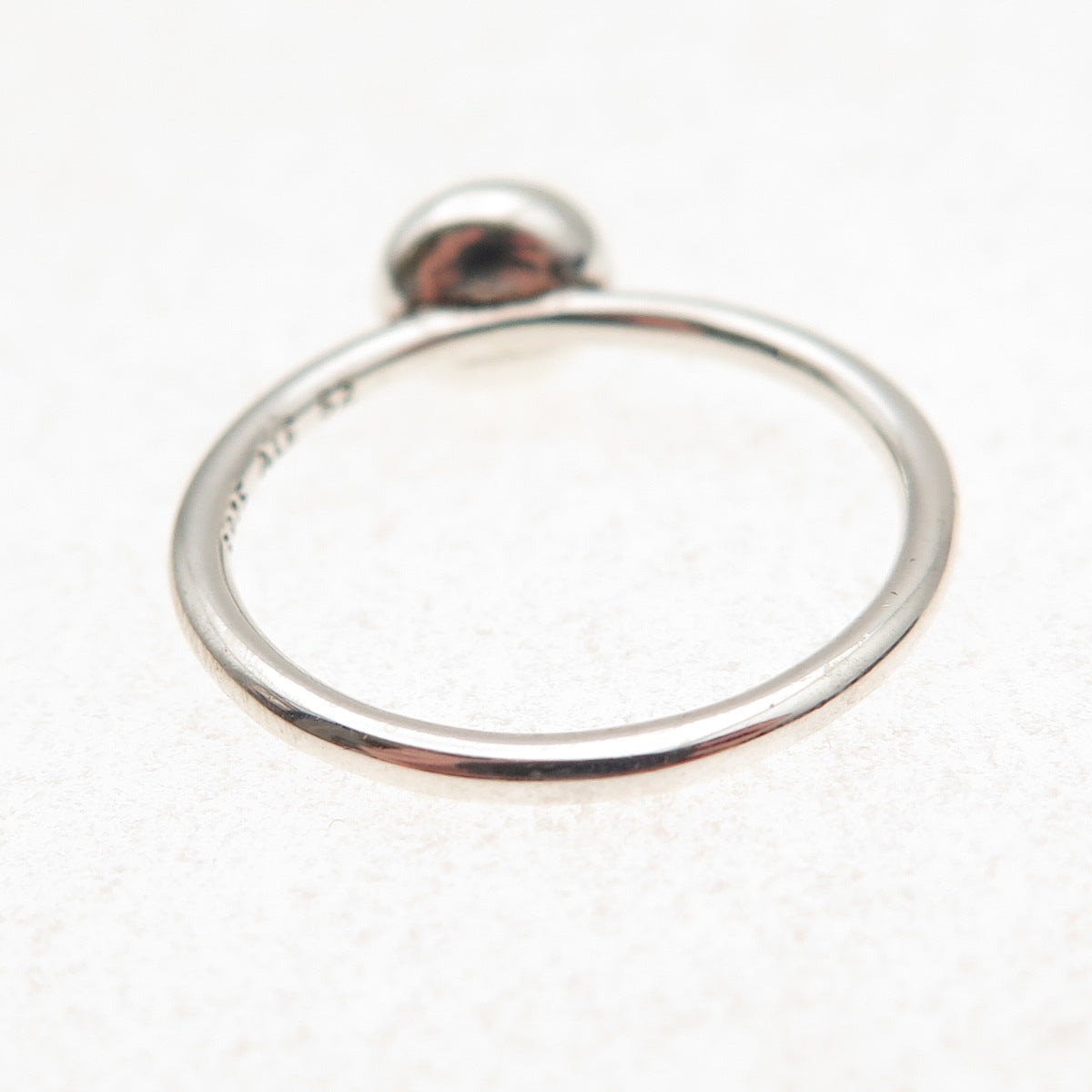 Pandora 925 Sterling Silver Clear Crystal Poetic Droplet Ring Size 6