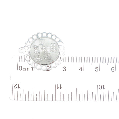 TOWN & COUTRY 925 Sterling Silver Vintage "Happy Birthday" Cake Pendant