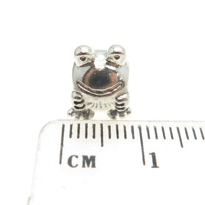 PANDORA 925 Sterling Silver Frog Bead Charm