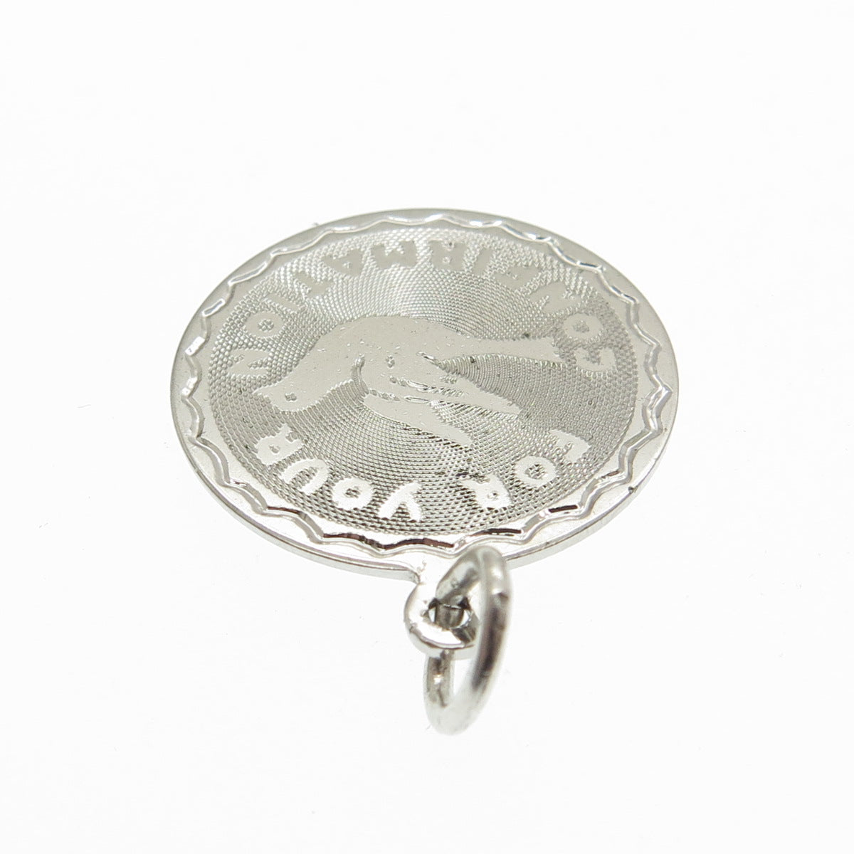 925 Sterling Silver Vintage "For Your Confirmation" Pendant