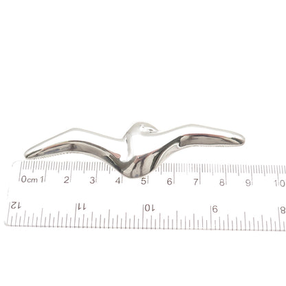 925 Sterling Silver Vintage Mexico Seagull Modernist Pin Brooch
