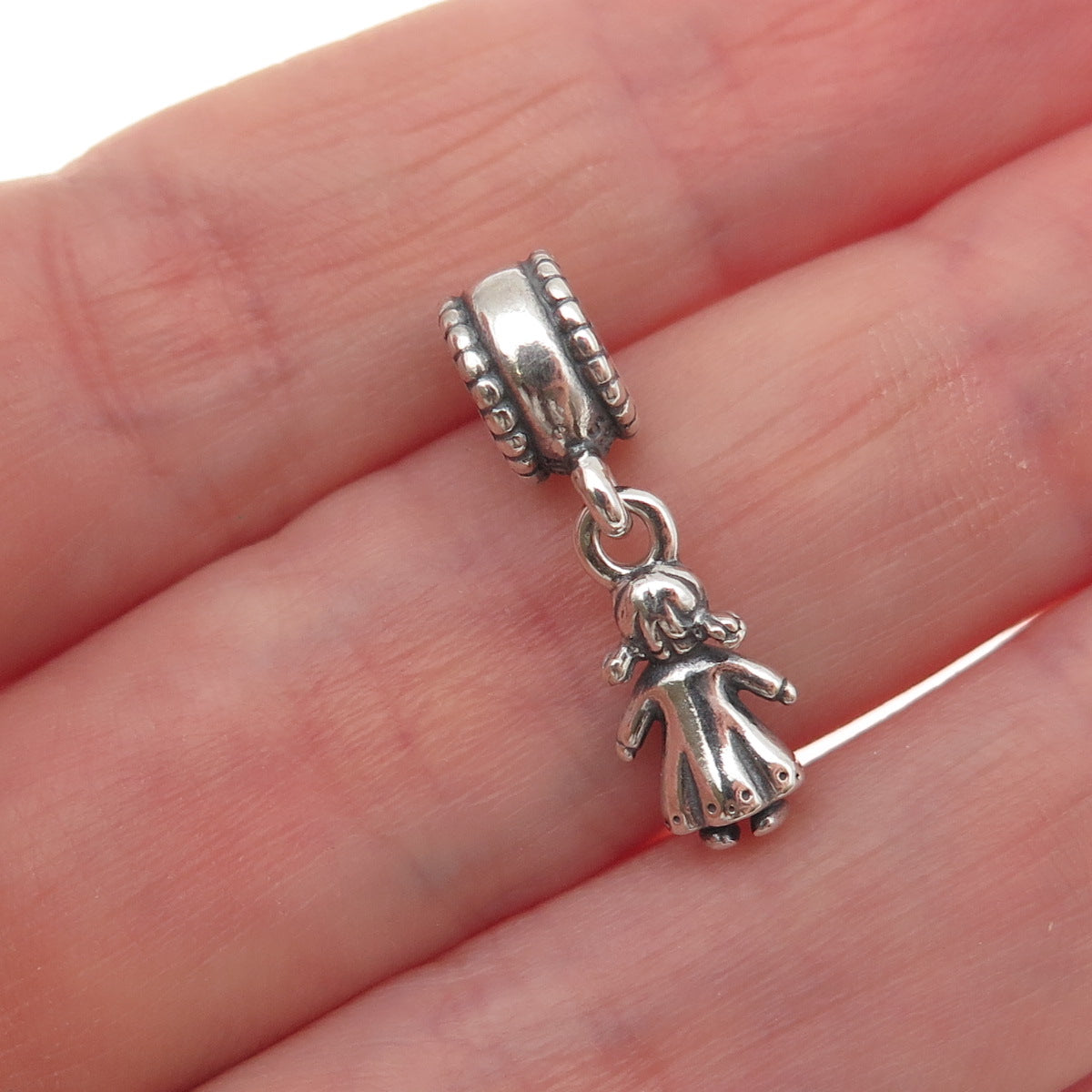 Pandora 925 Sterling Silver Little Girl Dangle Charm
